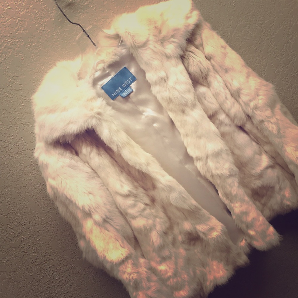 Nine West Rabbit Fur Jacket! Medium!!!
